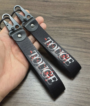 Stoere Nylon Keycord Lanyard met Karabijnhaak - Perfect voor Auto, Motor & Game Fans