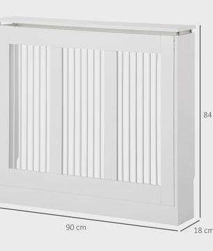 Moderne Witte MDF Radiatorombouw met Strak Design