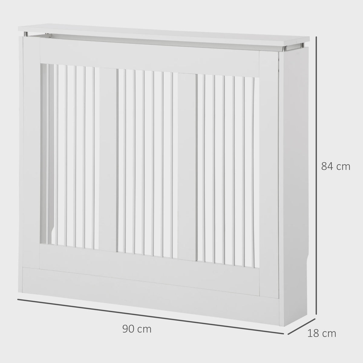 Moderne Witte MDF Radiatorombouw met Strak Design