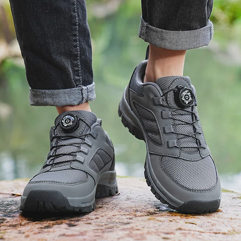 Herenschoenen Outdoor Wandelschoenen met Draaibare Gesp - Antislip & Comfortabel