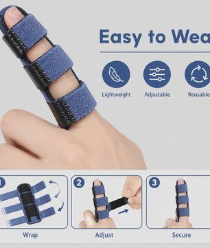 Verstelbare Vinger Spalk - Ademend & Comfortabel voor Dagelijks Gebruik, Sport en Herstel