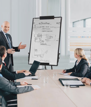 Flip-over Whiteboard Standaard 90x60cm - Verstelbaar & Magnetisch