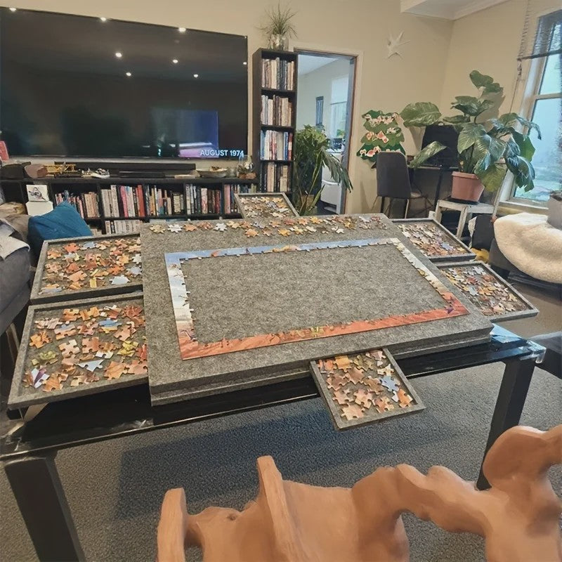 Kantelbaar Puzzelbord met 6 Lades & Dekselstandaard - Draagbaar, Lichtgewicht, voor 1000+ Stukjes