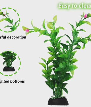 Set van 10 Kunstmatige Aquariumplanten Groen - Decoratie voor Vistank