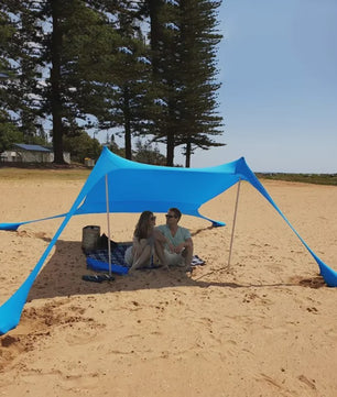 Pop-Up Strandtent met UV-bescherming UPF 50+ | Ultralichte Zonnescherm Luifel voor Camping en Picknicks