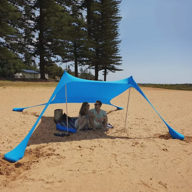 Pop-Up Strandtent met UV-bescherming UPF 50+ | Ultralichte Zonnescherm Luifel voor Camping en Picknicks