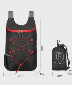 Opvouwbare Outdoor Rugzak - Lichtgewicht, Waterdicht Nylon voor Camping & Reizen