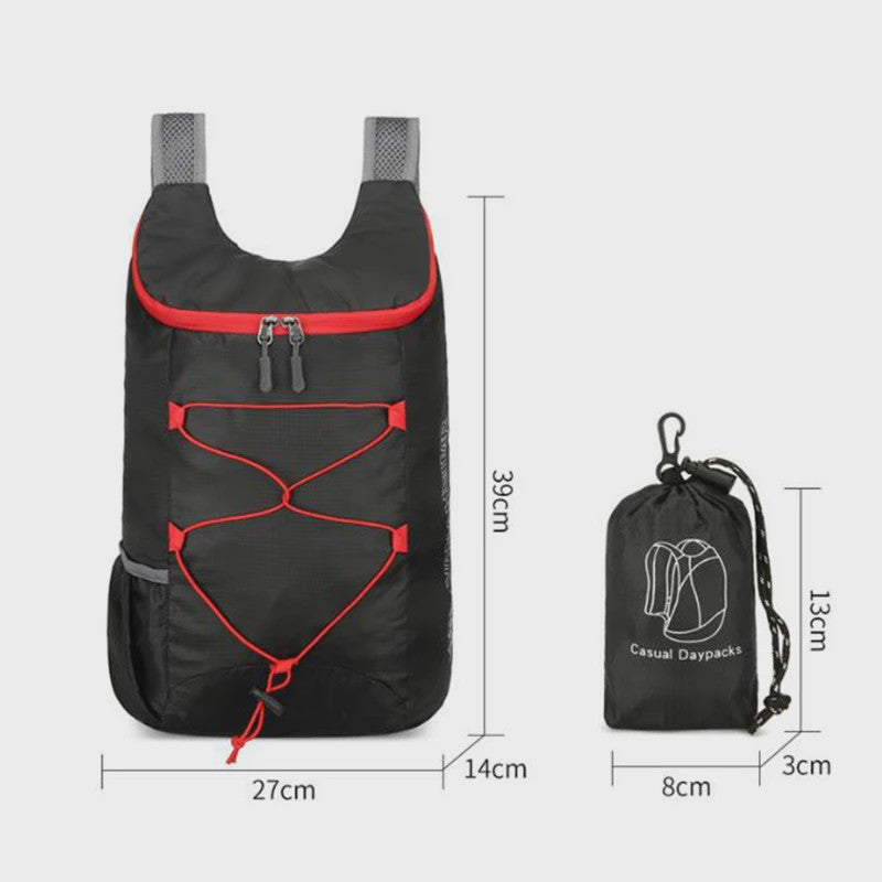 Opvouwbare Outdoor Rugzak - Lichtgewicht, Waterdicht Nylon voor Camping & Reizen
