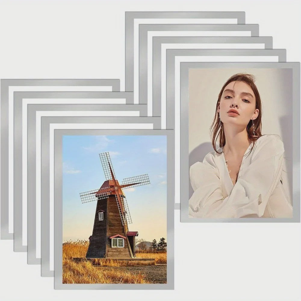 10x Zelfklevende Magnetische Fotolijsten A4 - Flexibel & Herpositioneerbaar