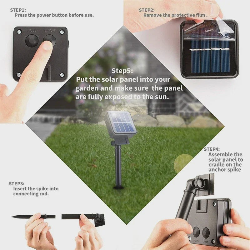 Solar LED Slinger Verlichting - Waterdicht & Sfeervol voor Tuin, Kerst & Feesten