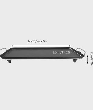 Elektrische Grillplaat 1500W - Indoor/Outdoor BBQ met Antiaanbaklaag & Temperatuurregeling