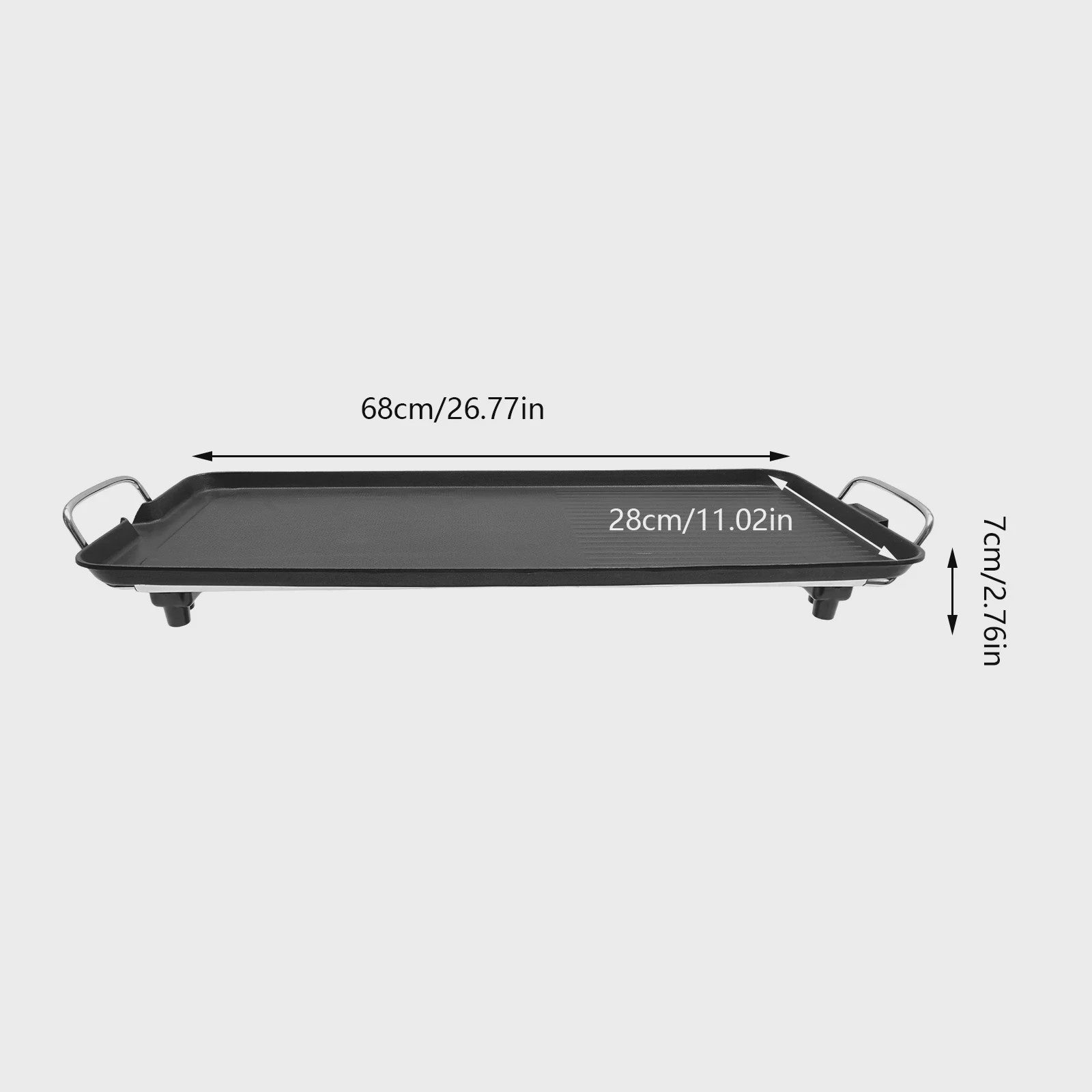 Elektrische Grillplaat 1500W - Indoor/Outdoor BBQ met Antiaanbaklaag & Temperatuurregeling