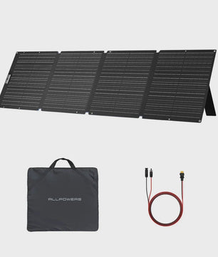 ALLPOWERS SOLAX SE200 200W Opvouwbaar Zonnepaneel - Draagbare Oplader voor Camping, Camper & Thuisgebruik