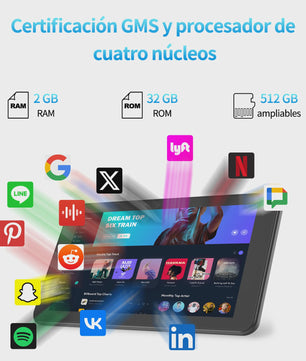 PRITOM 7 Inch Tablet PC met Android 13, 32GB Opslag en Beschermhoes