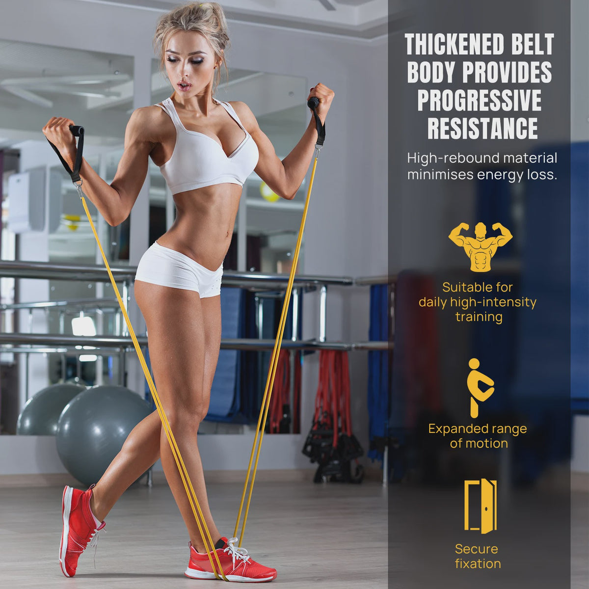 5-delige Weerstandsband Set: Krachttraining, Pull-ups & Yoga