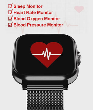 Multifunctioneel Smartwatch voor Heren & Dames - Bluetooth, Muziek, Fitness & Slaapmonitor