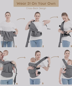 Comfortabele Baby Draagzak - Ergonomische Draagdoek voor Baby's en Peuters