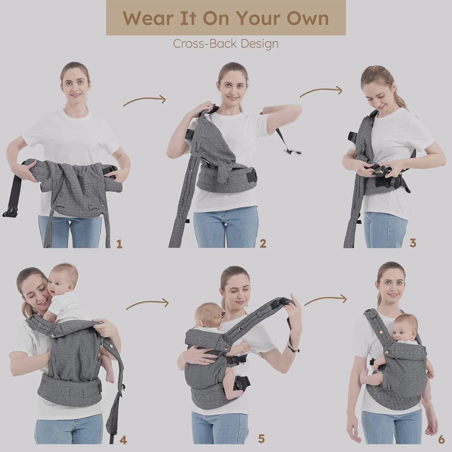 Comfortabele Baby Draagzak - Ergonomische Draagdoek voor Baby's en Peuters