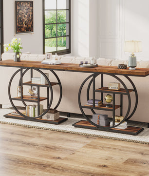 Industriële Console Tafel met 4 Niveaus - 105 cm - Entree Tafel & Bankje