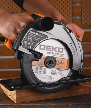 DEKO Elektrische Cirkelzaag 1500W - 185mm Multifunctioneel met Extra Handvat