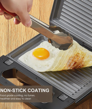 3-in-1 Wafelijzer, Grill & Tosti Apparaat met Verwisselbare Platen