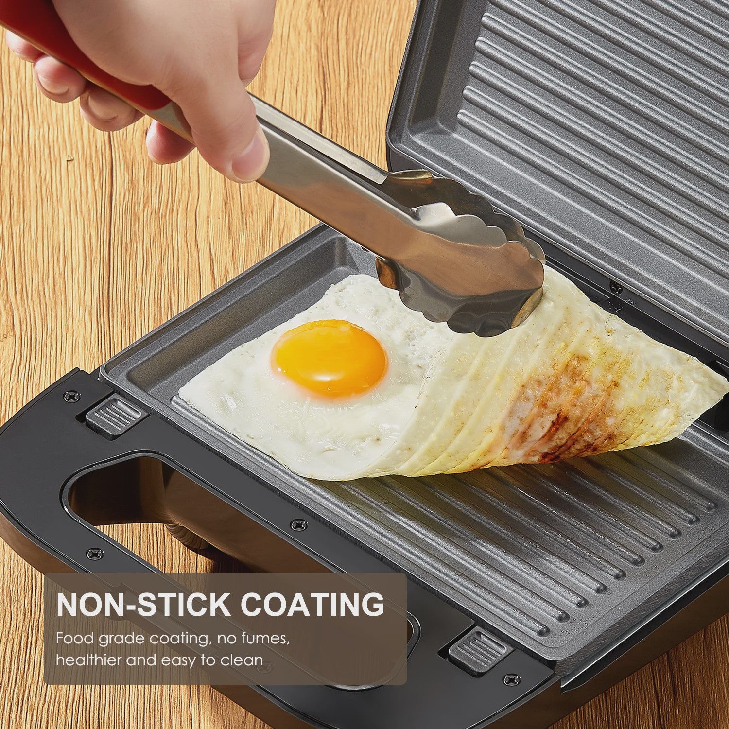 3-in-1 Wafelijzer, Grill & Tosti Apparaat met Verwisselbare Platen