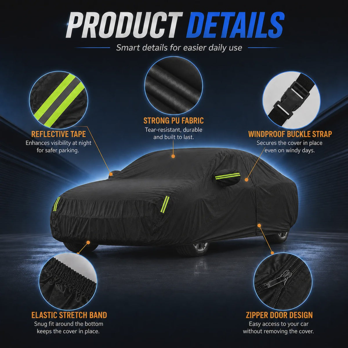 YZ Autohoes voor MG4 EV - Waterdicht, Stofvrij & UV-bescherming