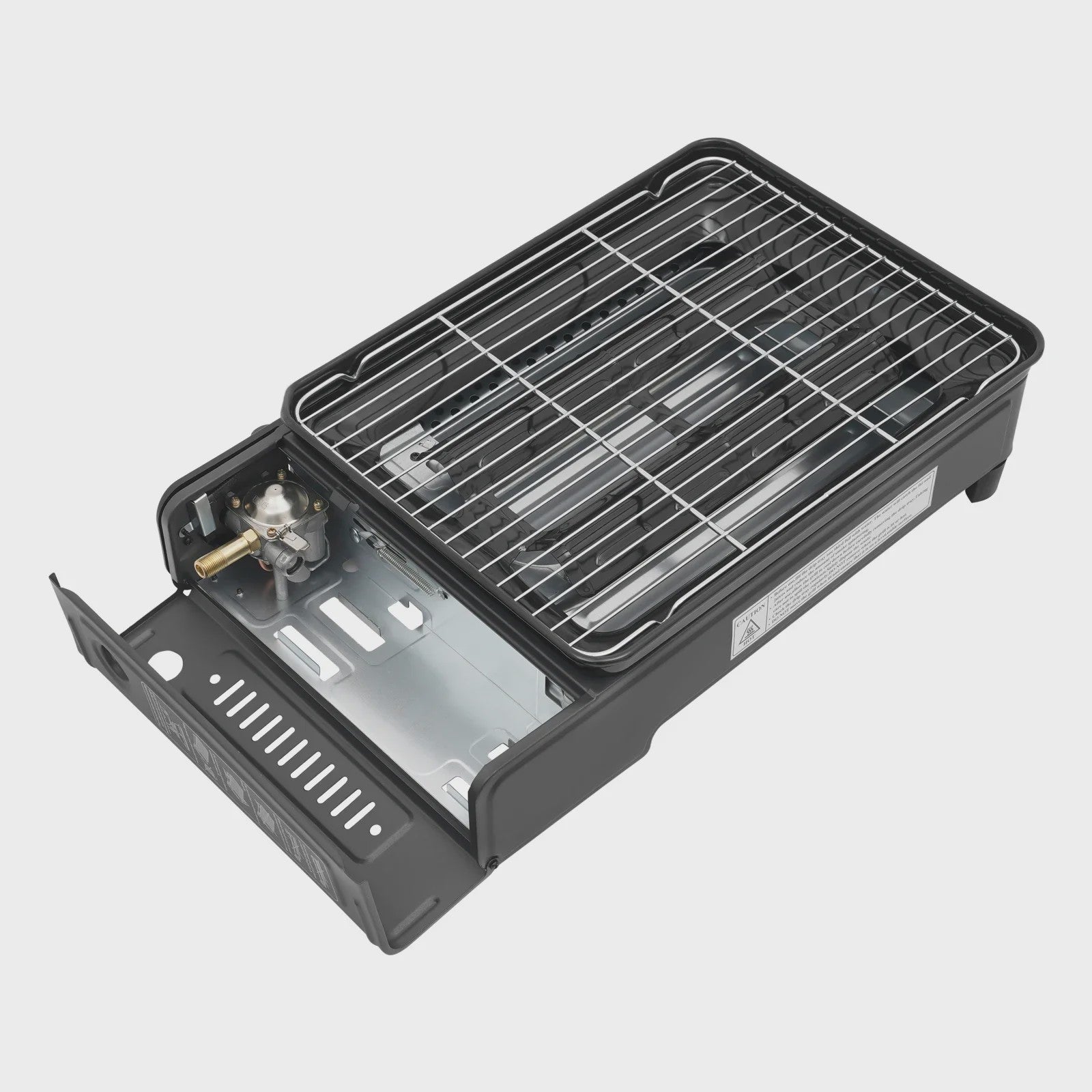 Draagbare Gas BBQ Grill & Camping Stoof met Grillnet en Draagtas