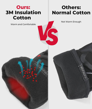 KEMiMOTO Winter Motorhandschoenen Zwart - Waterdicht, Winddicht & Touchscreen