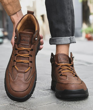 Heren Hoge Fashion Laarzen - Lente/Herfst Outdoor & Hiking Schoenen met Dikke Zool