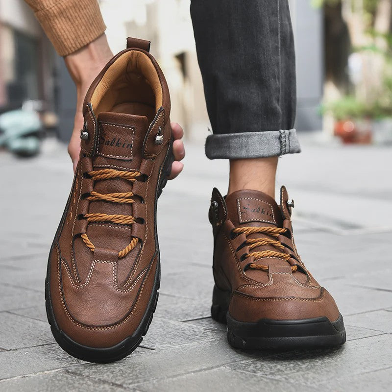 Heren Hoge Fashion Laarzen - Lente/Herfst Outdoor & Hiking Schoenen met Dikke Zool