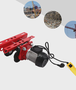 Elektrische Hijs Trolley 1 Ton - 370W Heavy Duty I-Balk Kraan voor Werkplaats & Magazijn