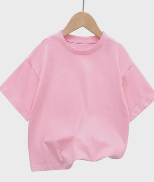 Zomer T-shirt Kinderen Korte Mouw Katoen - Trendy & Comfortabel voor Jongens & Meisjes (2-12 Jaar)