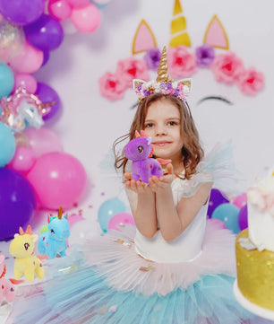Set Mini Pluche Eenhoorns (4-24 Stuks) - Knuffels, Sleutelhangers & Feestartikelen voor Kinderen