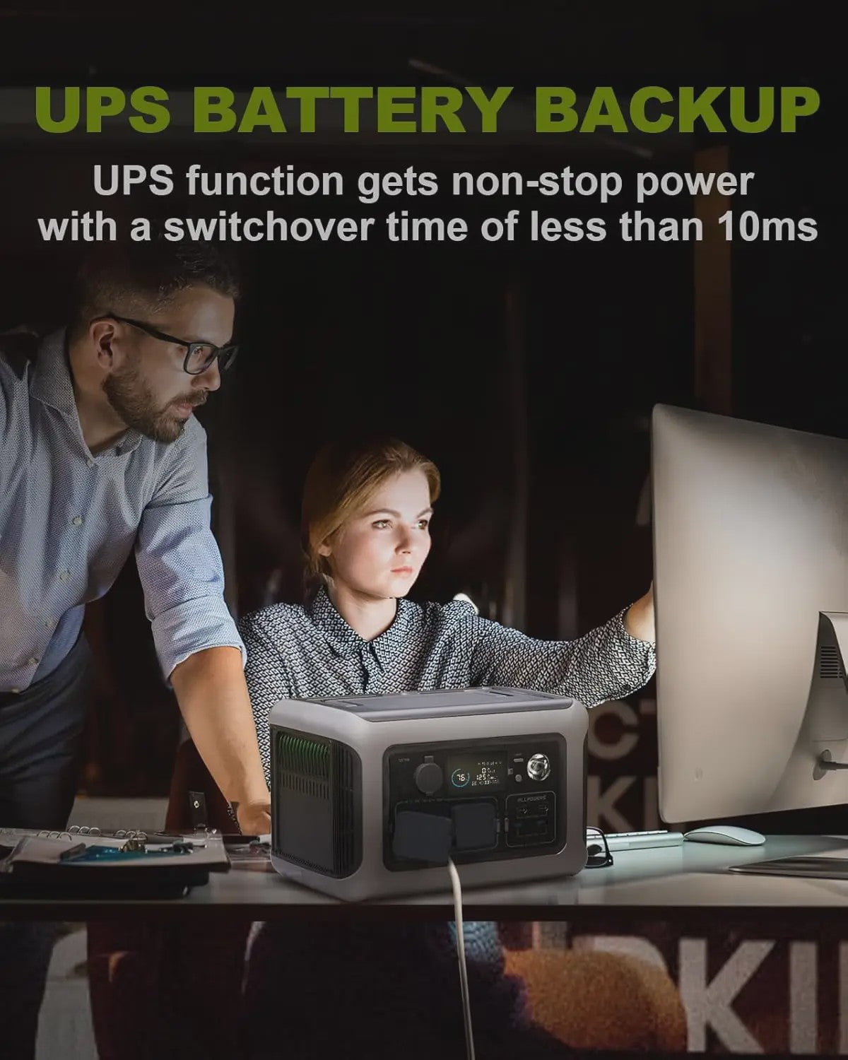 ALLPOWERS R600 Powerstation: 299Wh LiFePO4, 600W AC (1200W surge) - Draagbaar voor Camping & Thuis