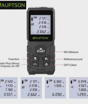 HAUPTSON Laser Afstandsmeter 70/100M - Precisie Meetinstrument voor Afstand, Oppervlakte & Volume
