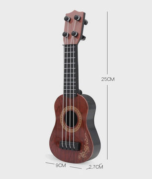 Houten Mini Gitaar Speelgoed met 4 Snaren - Ideaal voor Kinderen en Beginners