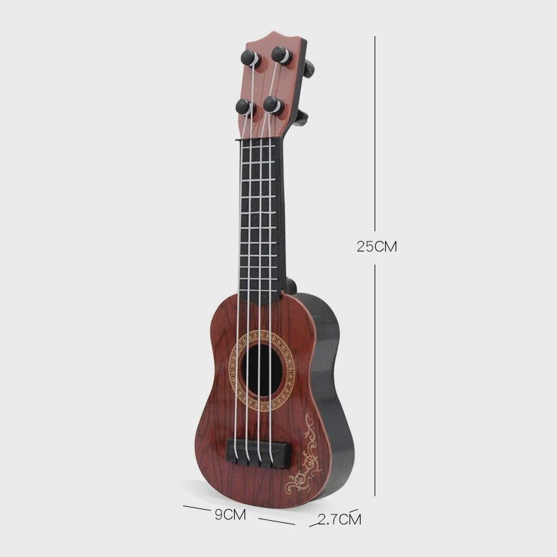Houten Mini Gitaar Speelgoed met 4 Snaren - Ideaal voor Kinderen en Beginners