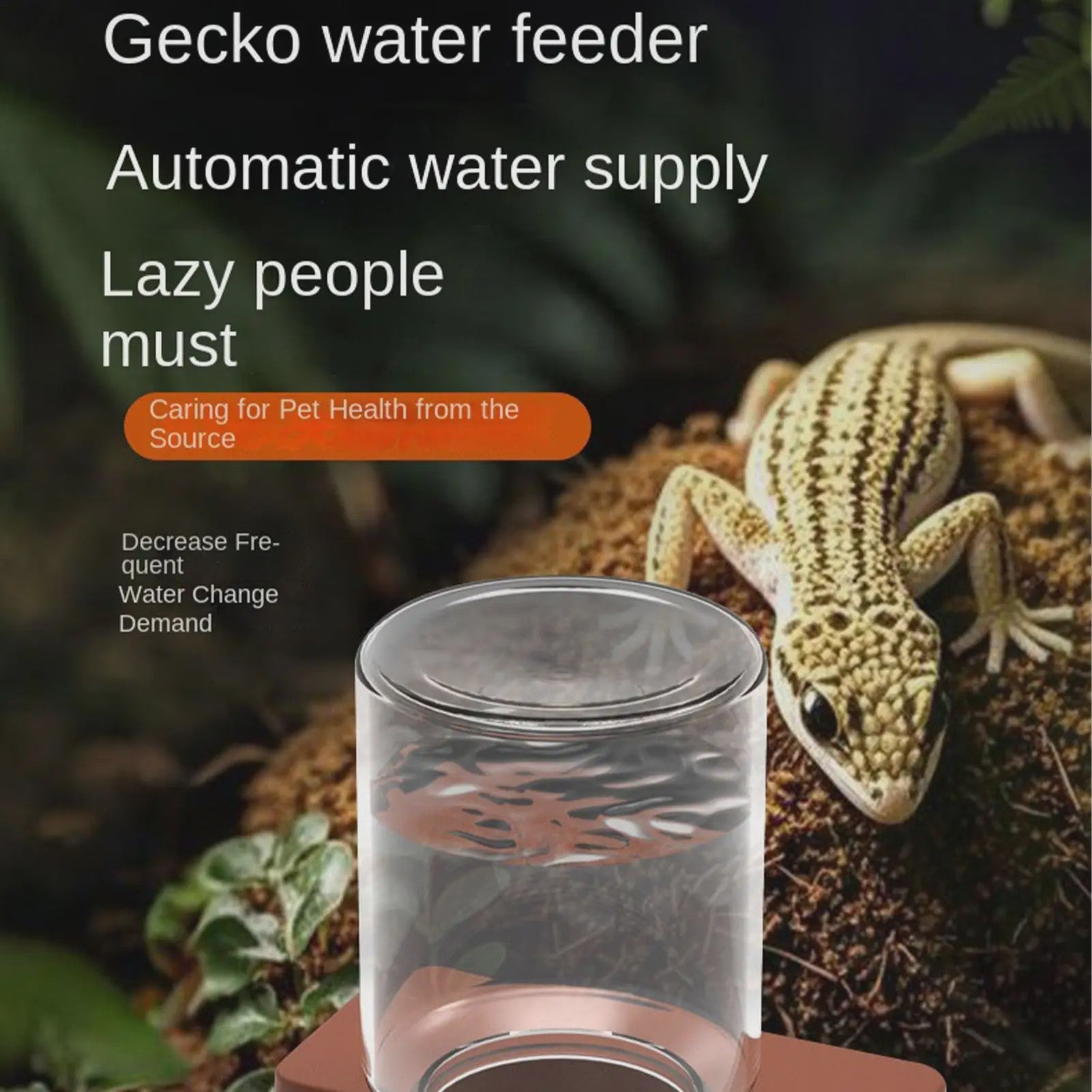 Automatische Reptielen Voerbak & Waterdispenser - Zelfvoorzienend en Afneembaar