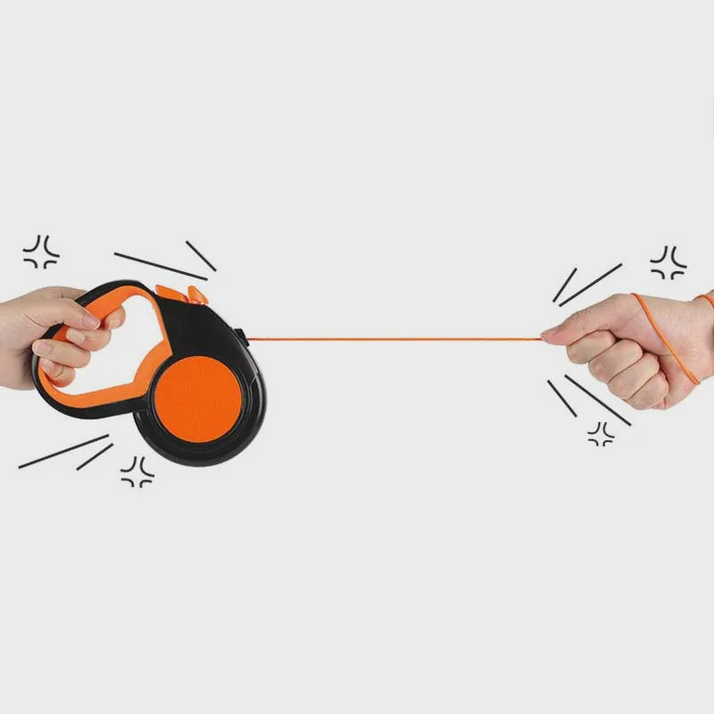 Intrekbare Hondentuig 3/5/8M met Reflectie - Robuust & Veilig met Eén Knop Vergrendeling