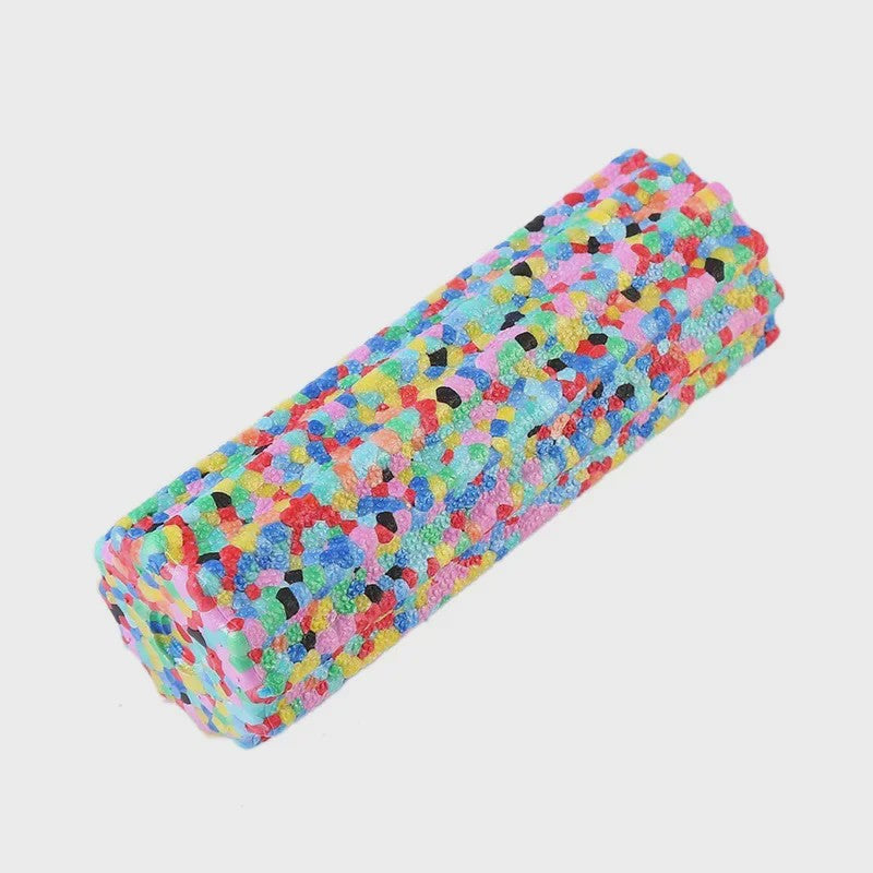 Kleurrijke Yoga Foam Roller 15x5.3cm - Zachte Textuur voor Spierherstel & Pilates