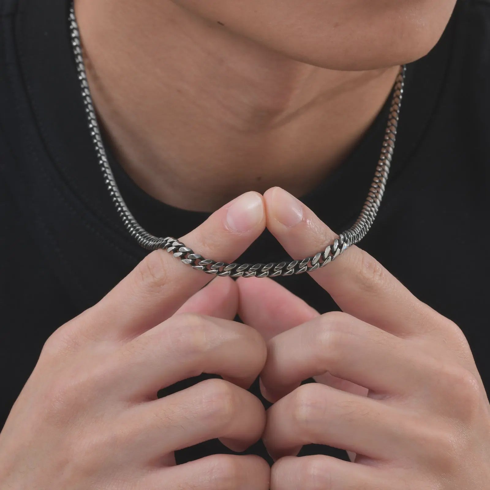 Klassieke Cuban Chain Ketting Heren Dames - Roestvrij Staal (3-11mm)
