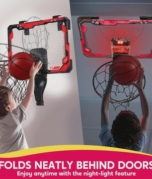 Mini Indoor Basketbalring met Verlichting - Leuk voor Kinderen & Cadeau