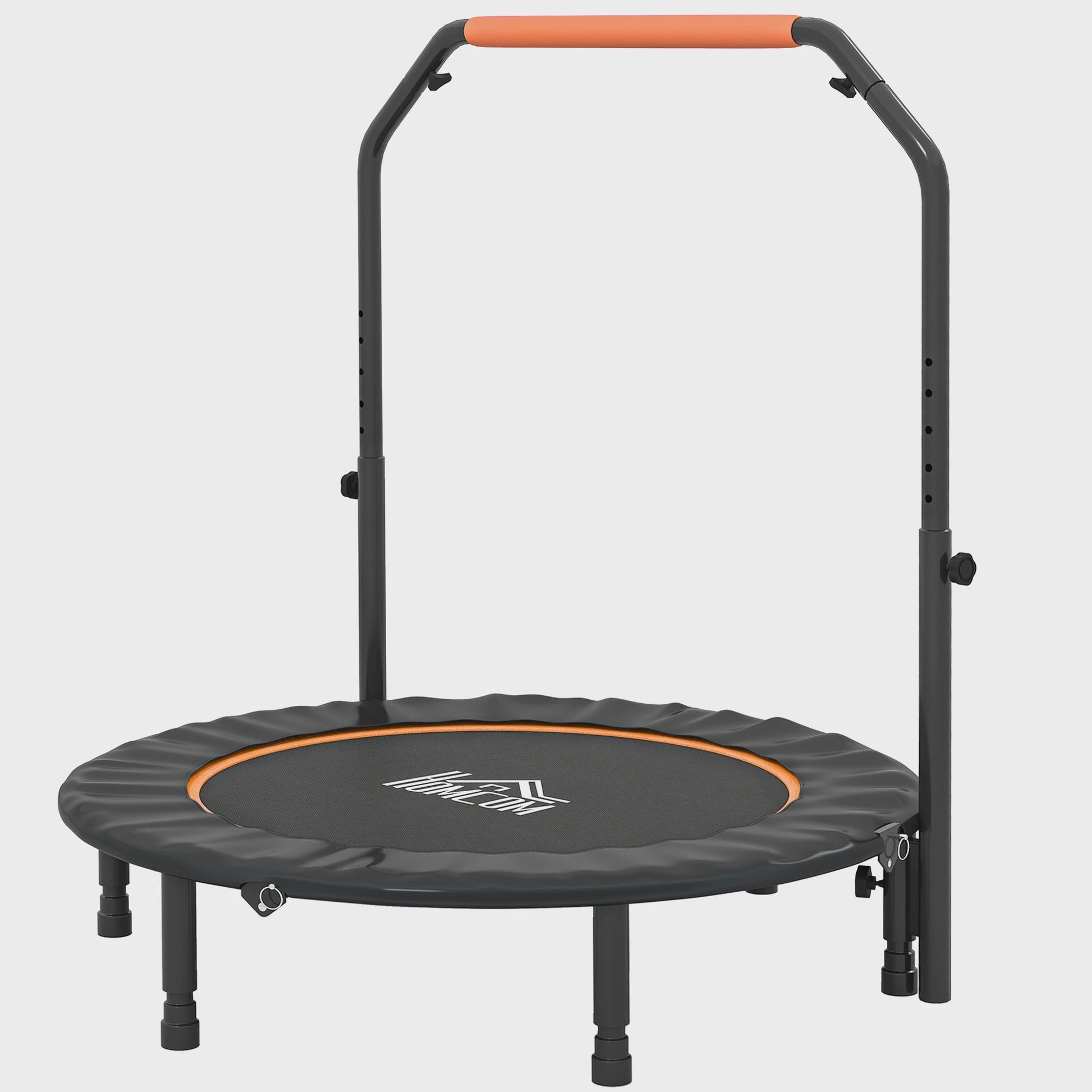 Fitness Trampoline voor Volwassenen - Ø114cm, Inklapbaar, Verstelbare Handgreep