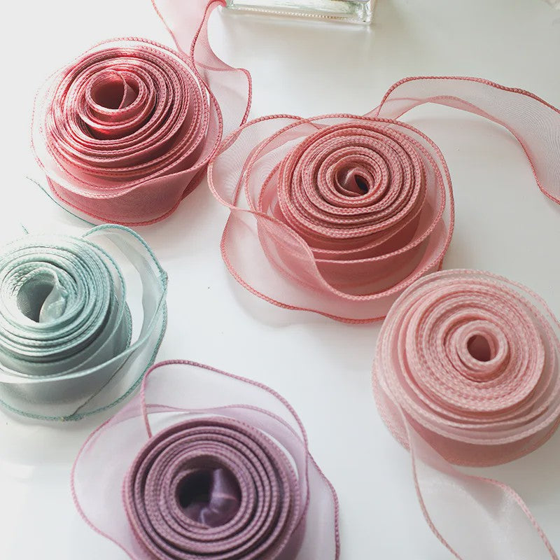 Luxe Chiffon & Organza Lint - Perfect voor Knutselen, Cadeauverpakking & Bruiloftsdecoratie