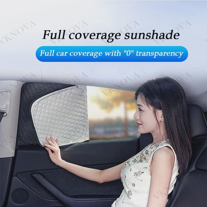 Set Zonneschermen voor Tesla Model 3/Y (2017-2025) - Privacy & UV Bescherming