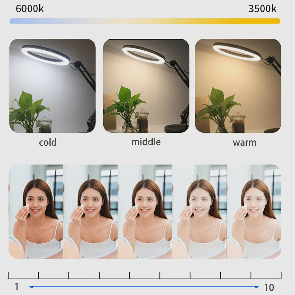Professionele LED Ring Light Set met Statief & Telefoonhouder voor Foto/Video