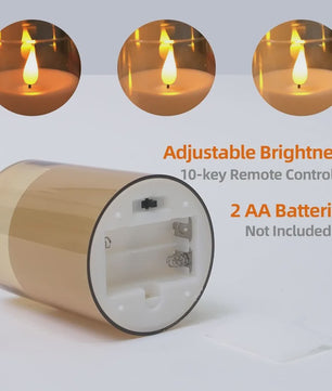 Set LED Kaarsen met Afstandsbediening en Timer - Sfeervol voor Kerst & Bruiloft