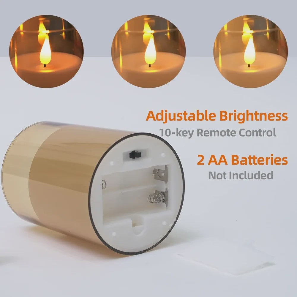 Set LED Kaarsen met Afstandsbediening en Timer - Sfeervol voor Kerst & Bruiloft