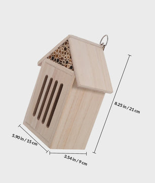 Houten Insectenhotel - Nestkast voor Nuttige Insecten in de Tuin - Eco Vriendelijk